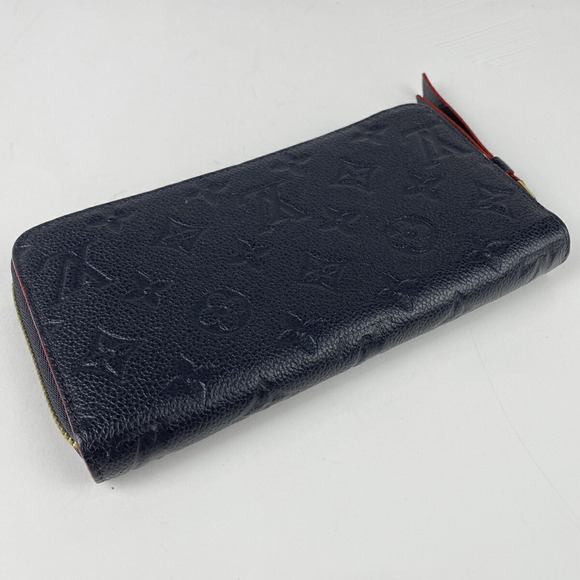 Louis Vuitton Zippy Wallet Zipper Empreinte Marine Rouge Blue - Picture 2 of 7